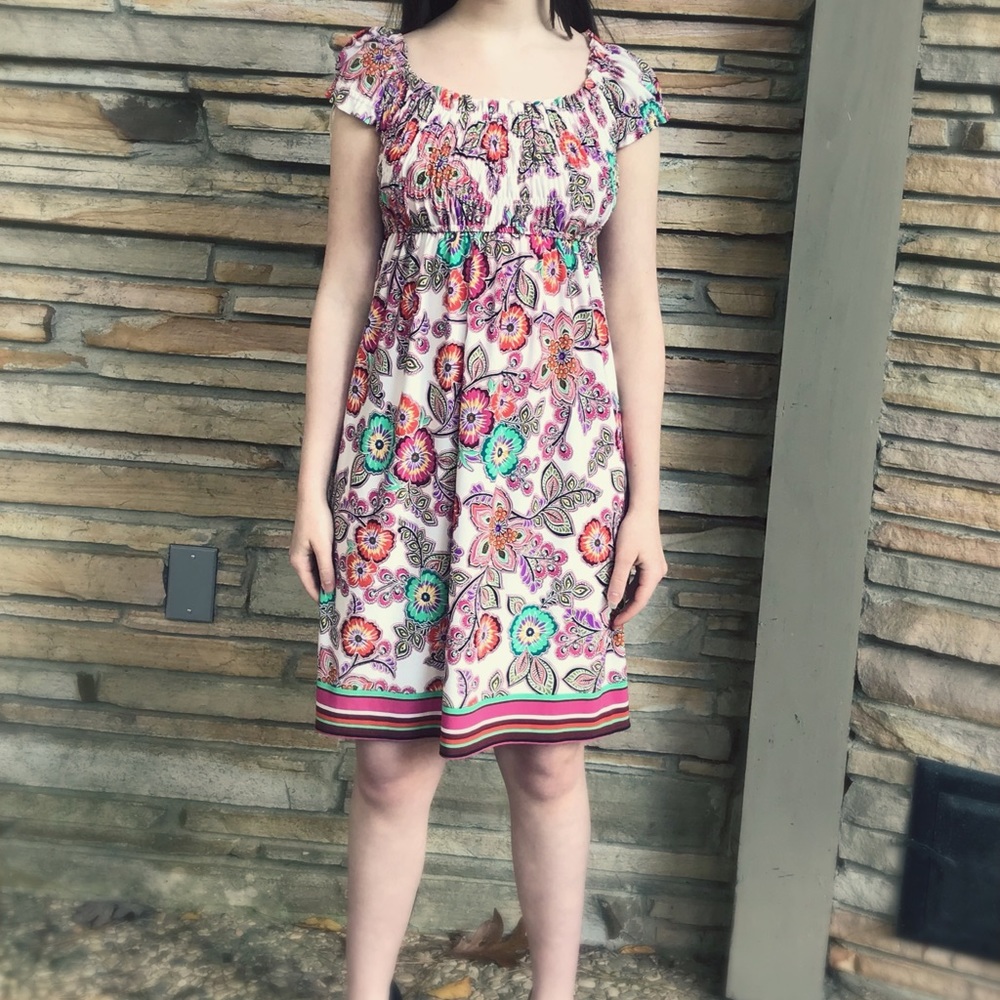 London Times Floral Dress EUC